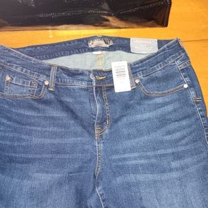 Nwt Torrid Women's Blue Jeans Sz 14 Med Wash Straight Leg Boyfriend